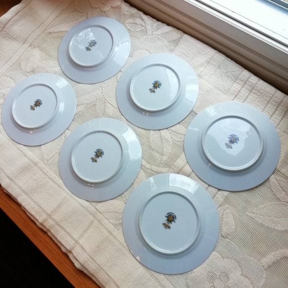 Noritake-Allston Vintage Fine China 6 Plate Set - Picture 5 of 5